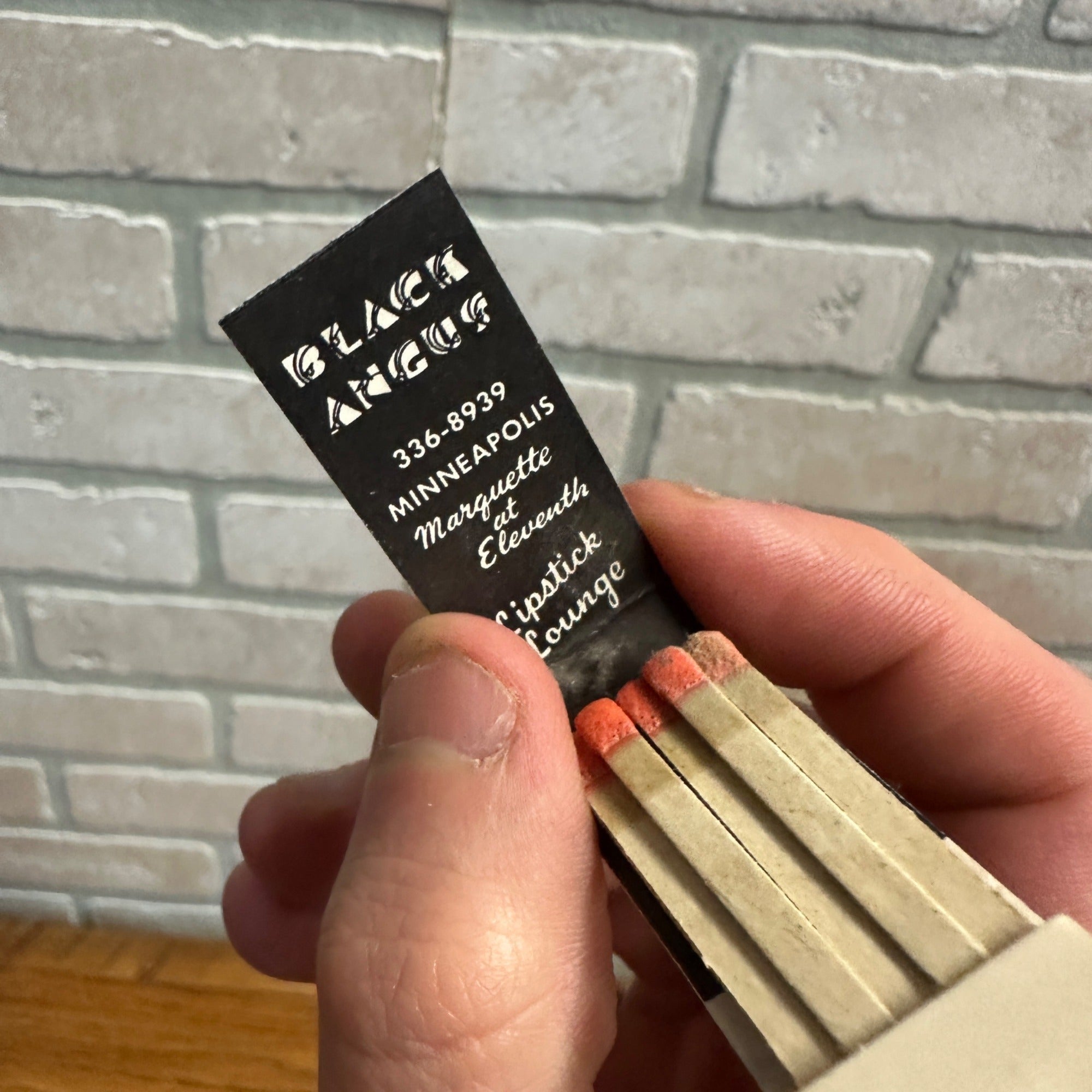 Vintage Black Angus Restaurant Matchbook Menu Minneapolis Minnesota Advertising