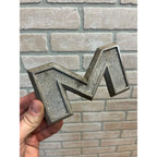 Mack Truck Metal Letter "M” Emblem - 4MR33-P1 - OEM Original Pebbled