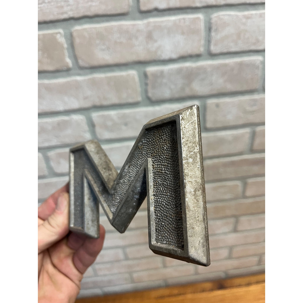 Mack Truck Metal Letter "M” Emblem - 4MR33-P1 - OEM Original Pebbled