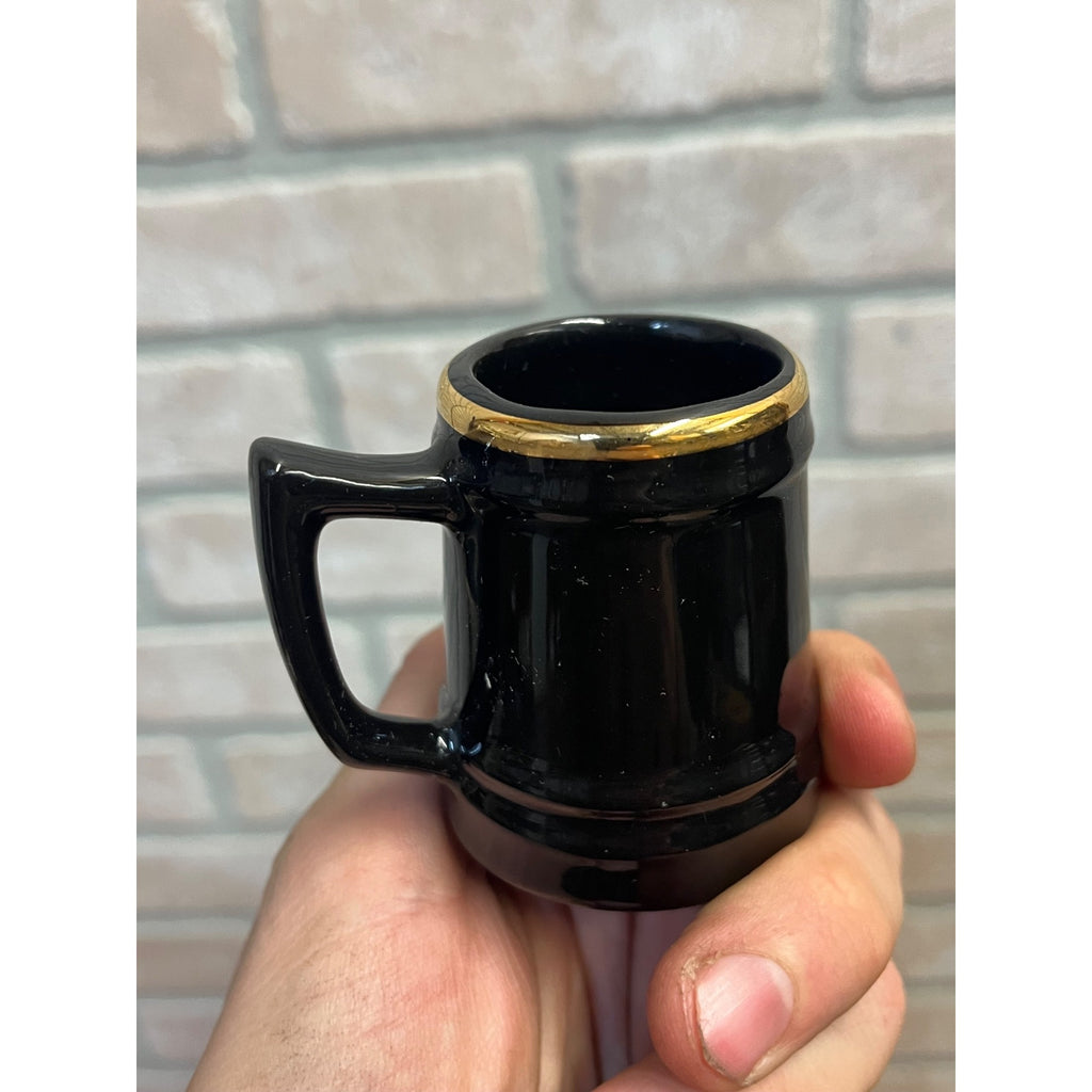 Vintage Small 1960's Wisconsin State University Oshkosh Ceramic Stein Or Tankard Mug Miniature WSU