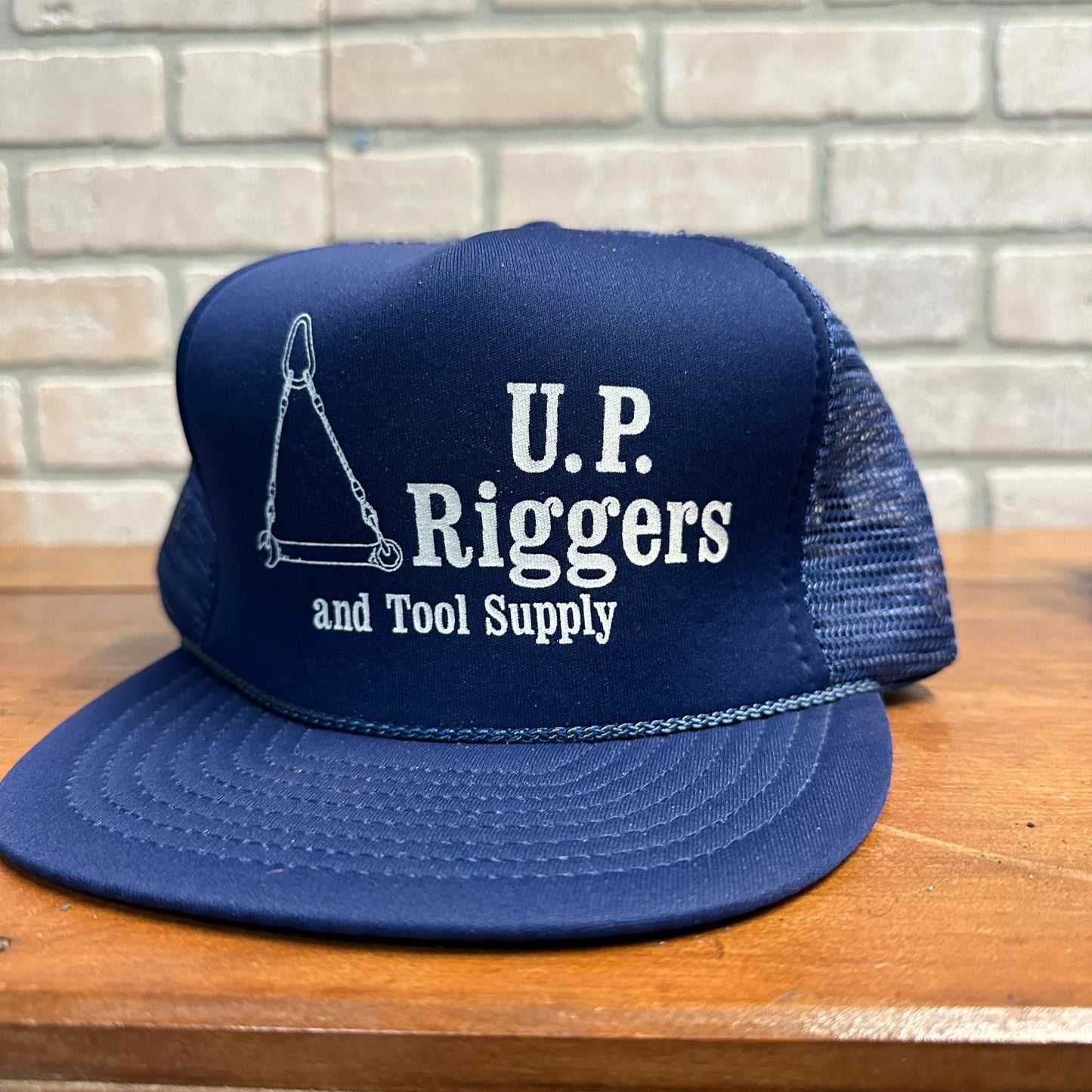 Vintage U.P Riggers Tool Supply Upper Michigan Snapback Trucker Mesh Hat Cap