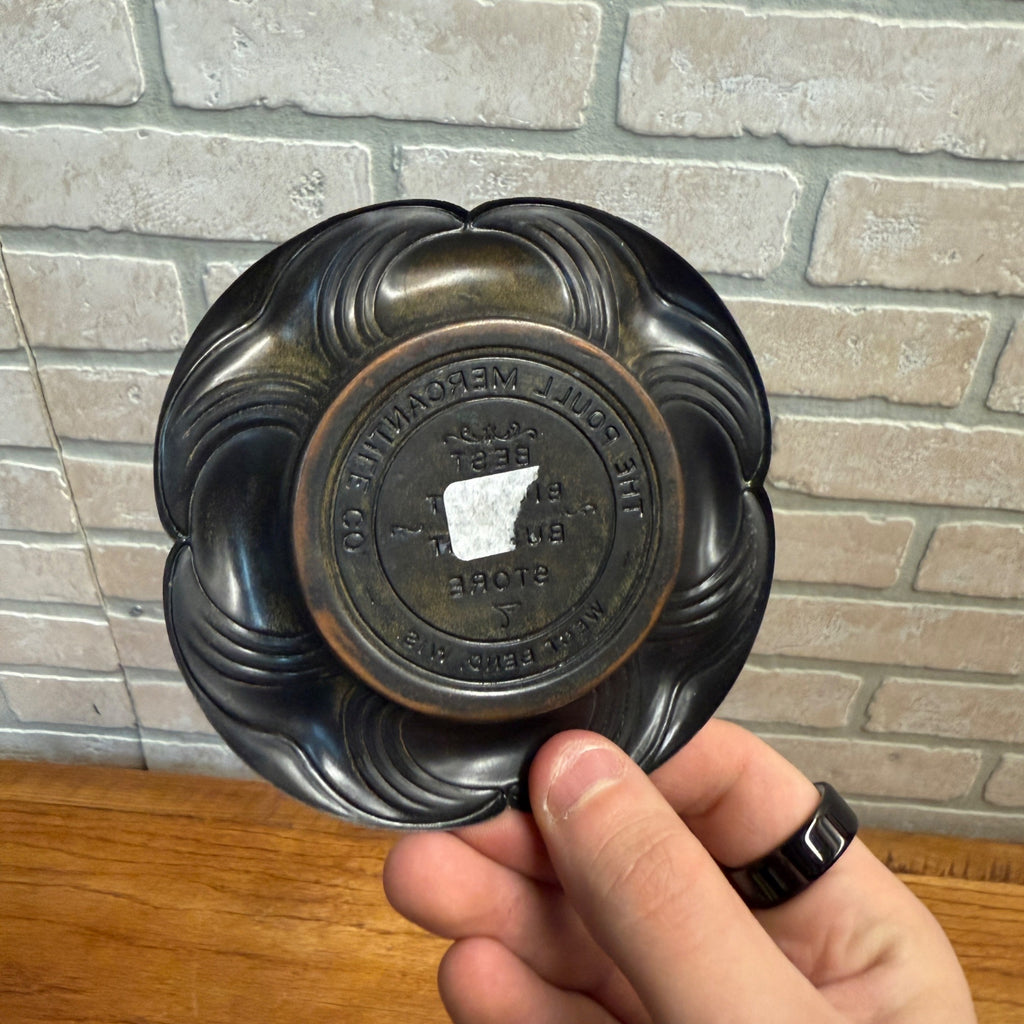 Vintage Poull Mercantile General Store Advertising Ashtray West Bend Wisconsin