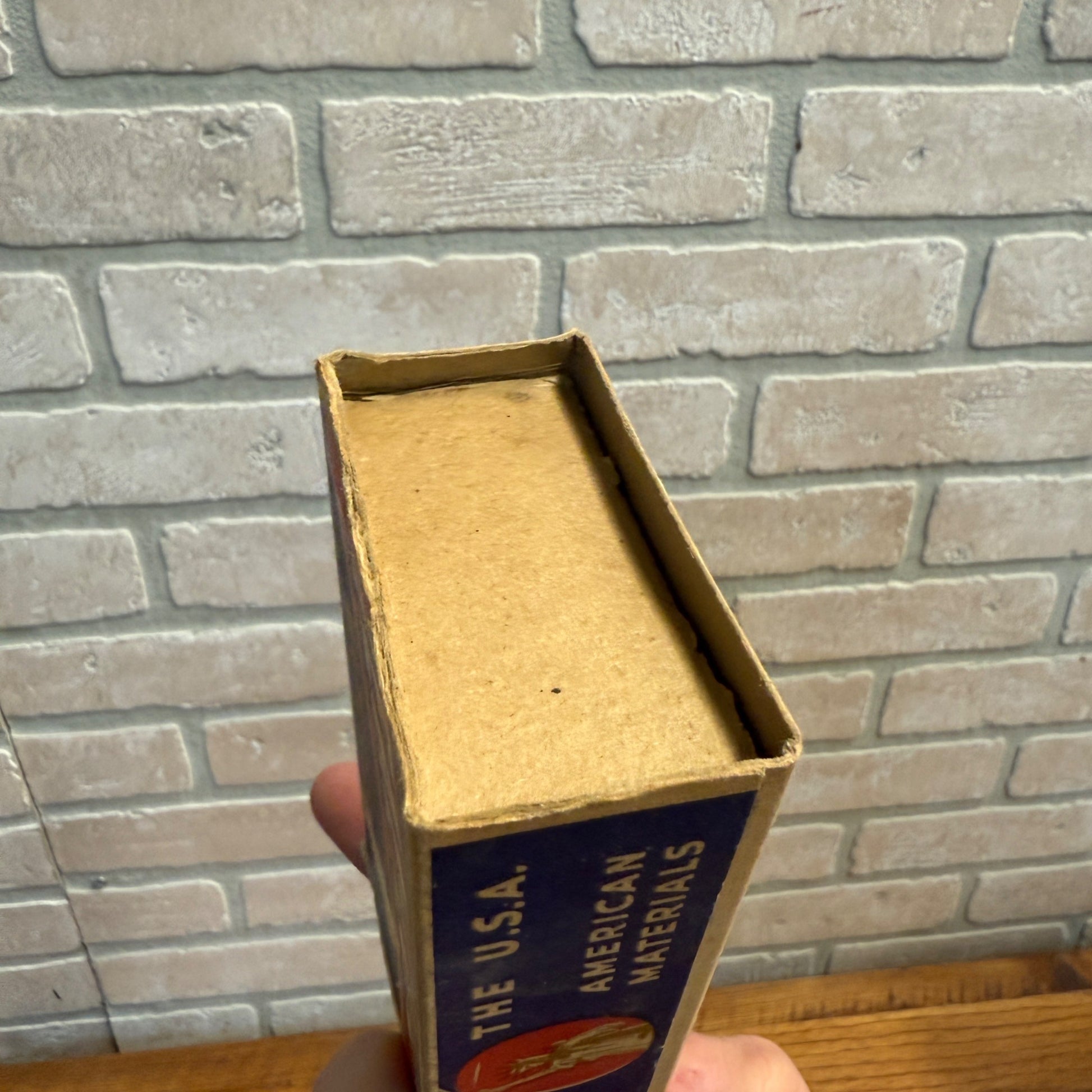 Vintage Real-Lite Matches Advertising Match Box w/ Matches Grocery Decor