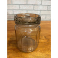 Antique Tobacco Cigar Humidor Jar w/ Ashtray Patent 1915 Clear Glass Early Vintage
