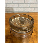 Antique Tobacco Cigar Humidor Jar w/ Ashtray Patent 1915 Clear Glass Early Vintage