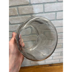 Antique Tobacco Cigar Humidor Jar w/ Ashtray Patent 1915 Clear Glass Early Vintage