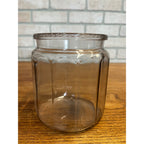 Antique Tobacco Cigar Humidor Jar w/ Ashtray Patent 1915 Clear Glass Early Vintage