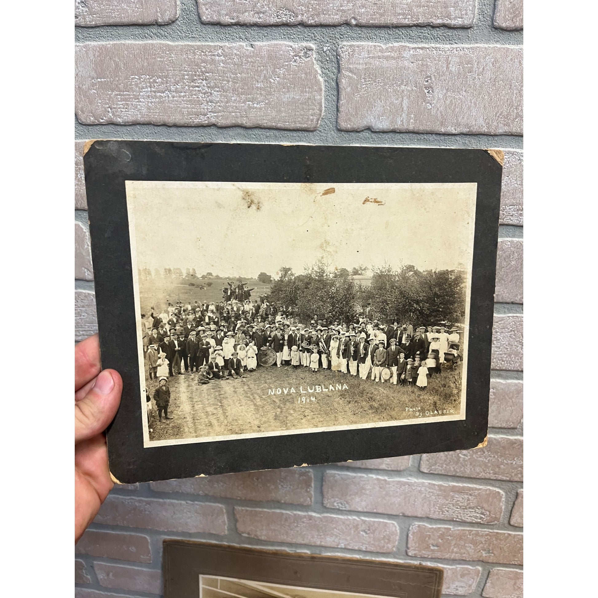 Antique Vintage Cabinet Photos Lot Sheboygan WI Parade Band, Actors