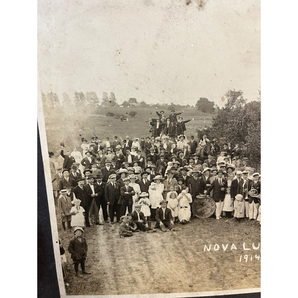 Antique Vintage Cabinet Photos Lot Sheboygan WI Parade Band, Actors