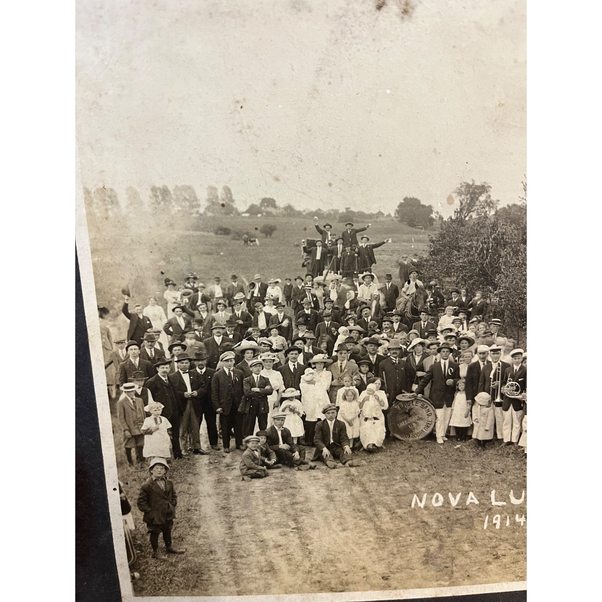 Antique Vintage Cabinet Photos Lot Sheboygan WI Parade Band, Actors