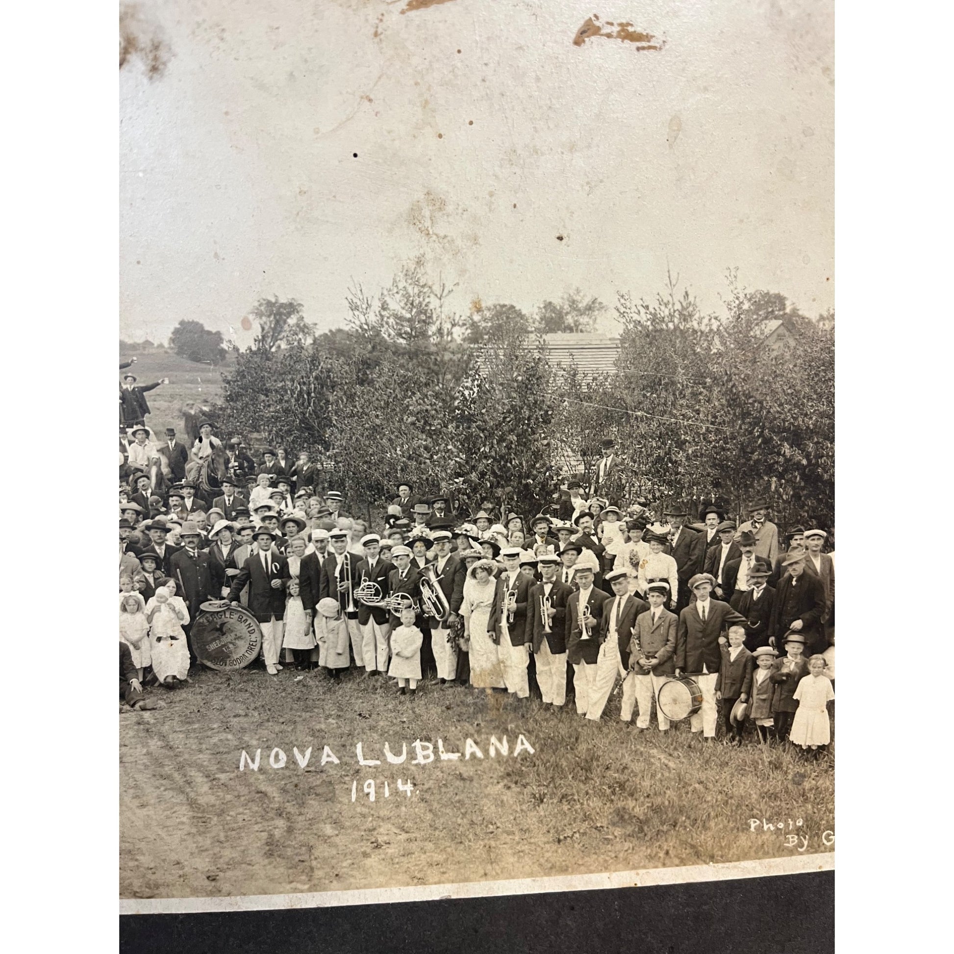 Antique Vintage Cabinet Photos Lot Sheboygan WI Parade Band, Actors