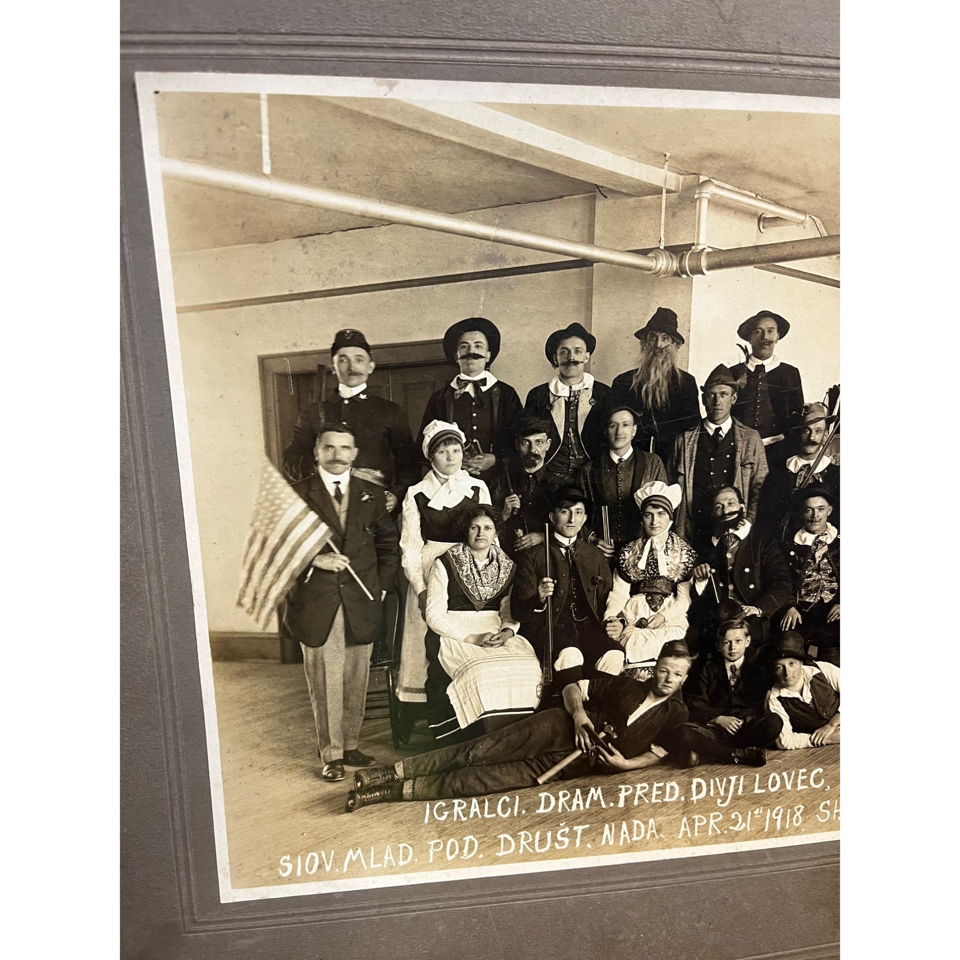 Antique Vintage Cabinet Photos Lot Sheboygan WI Parade Band, Actors