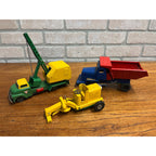 Vintage Japan SSS Tin Litho Friction Construction Toys Shovel Dump Truck - Parts