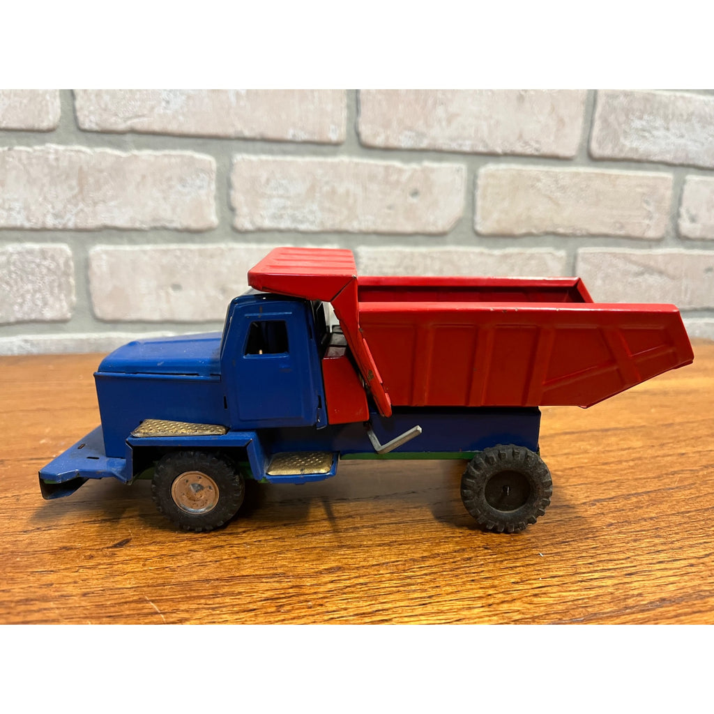 Vintage Japan SSS Tin Litho Friction Construction Toys Shovel Dump Truck - Parts