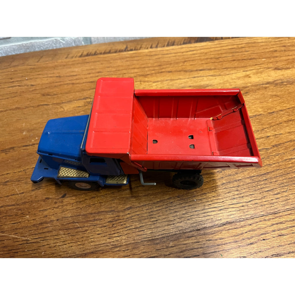 Vintage Japan SSS Tin Litho Friction Construction Toys Shovel Dump Truck - Parts