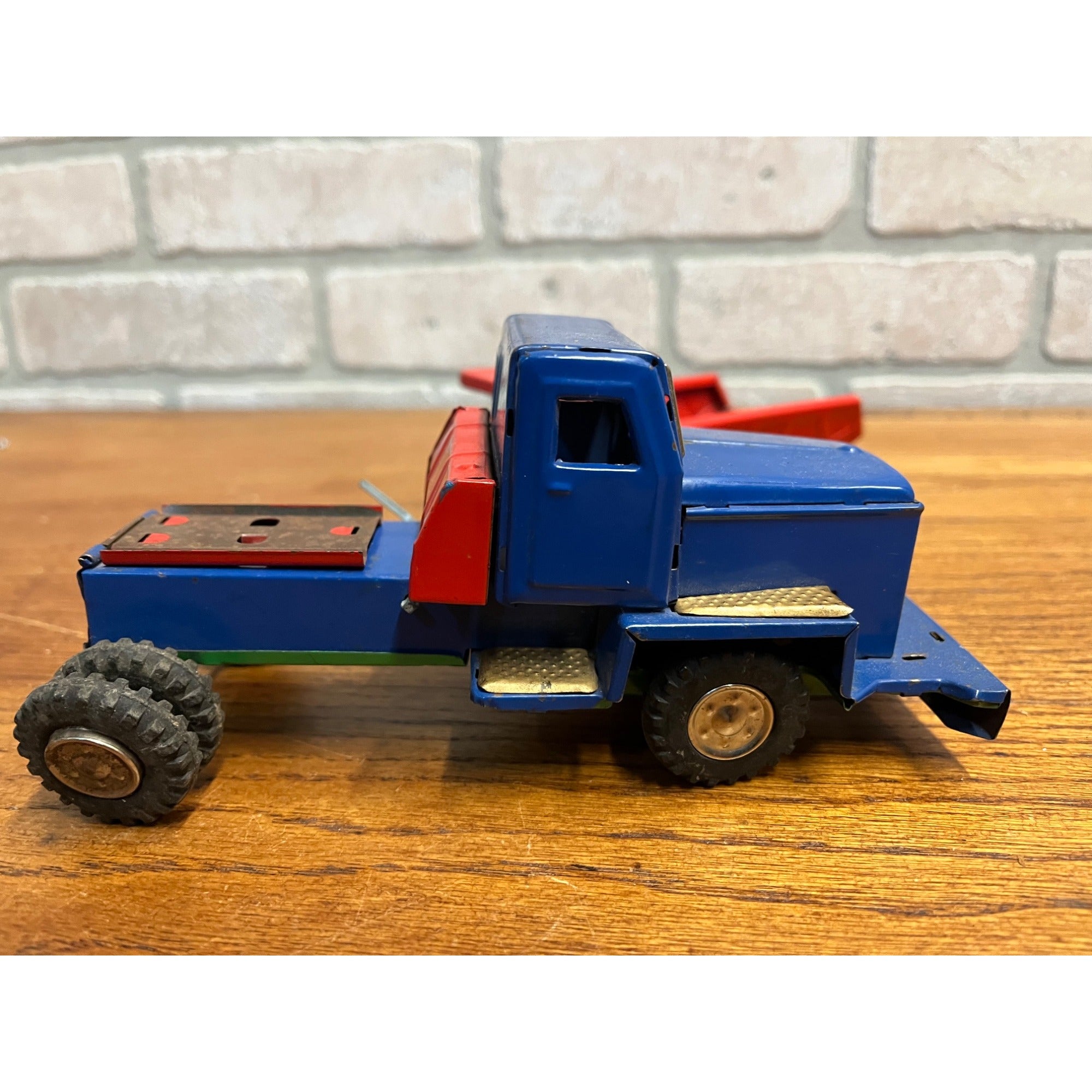 Vintage Japan SSS Tin Litho Friction Construction Toys Shovel Dump Truck - Parts