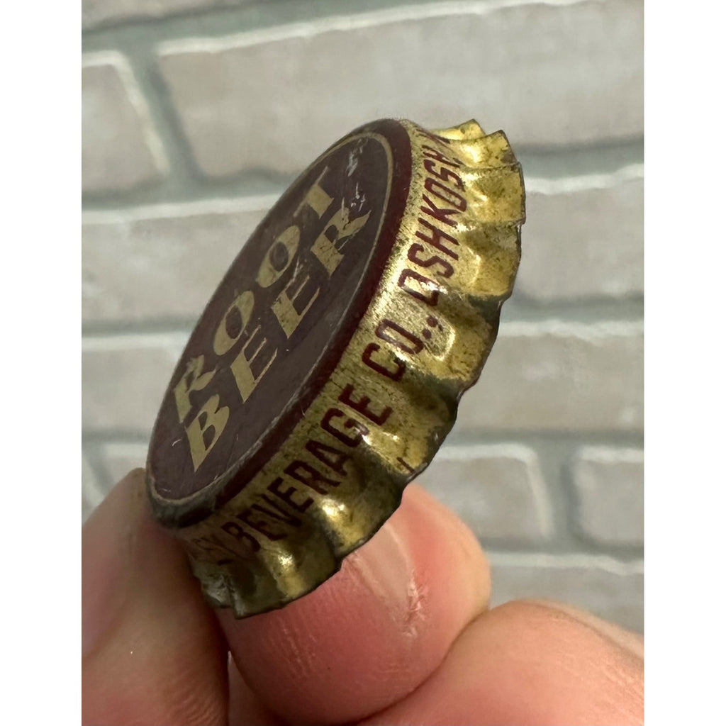 RARE Vintage 1950s Fox Valley Beverages Co. Root Beer Bottle Cap Oshkosh WI
