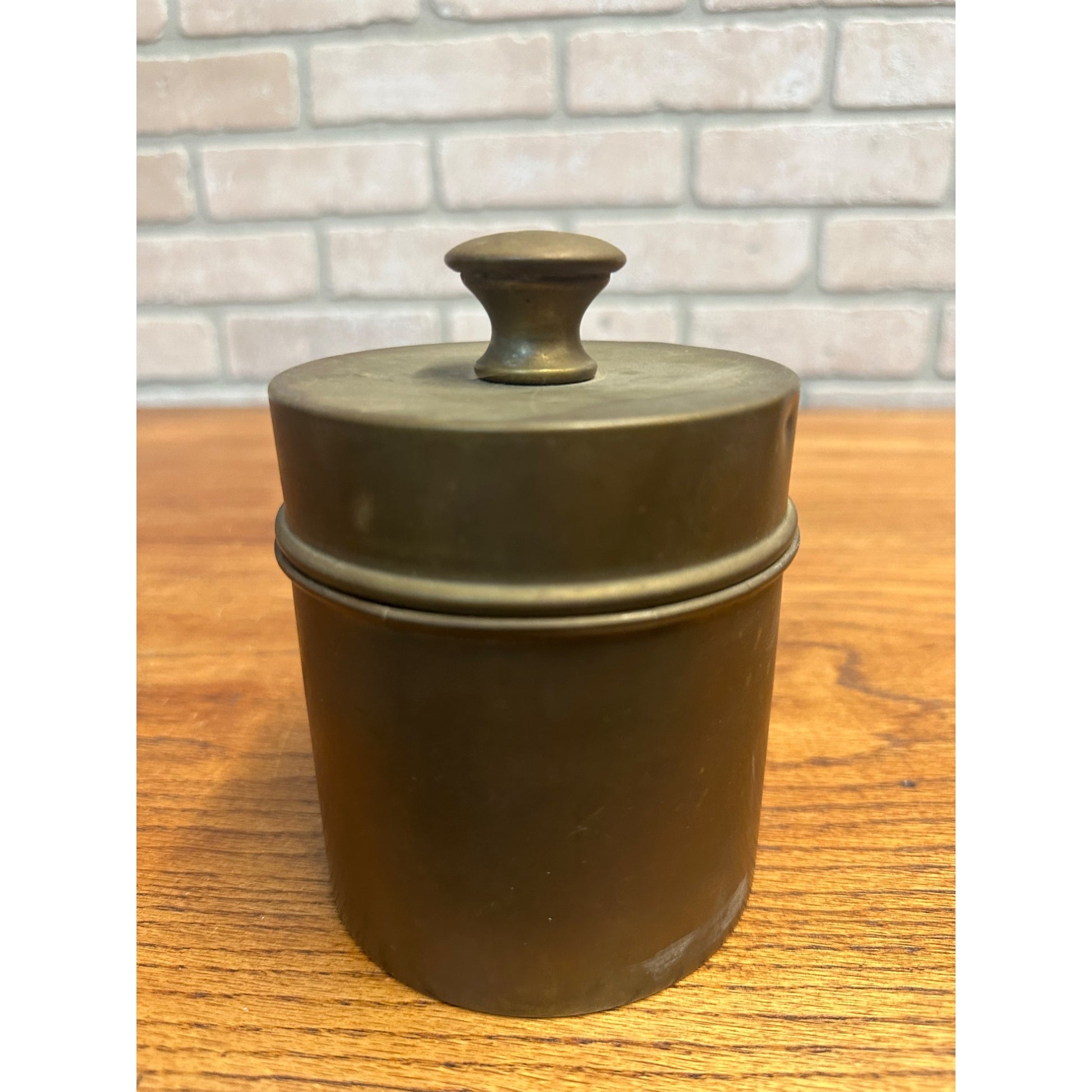 Vintage Copper Tobacco Lidded Humidor Cigar Smoking Tobacco by Farberware
