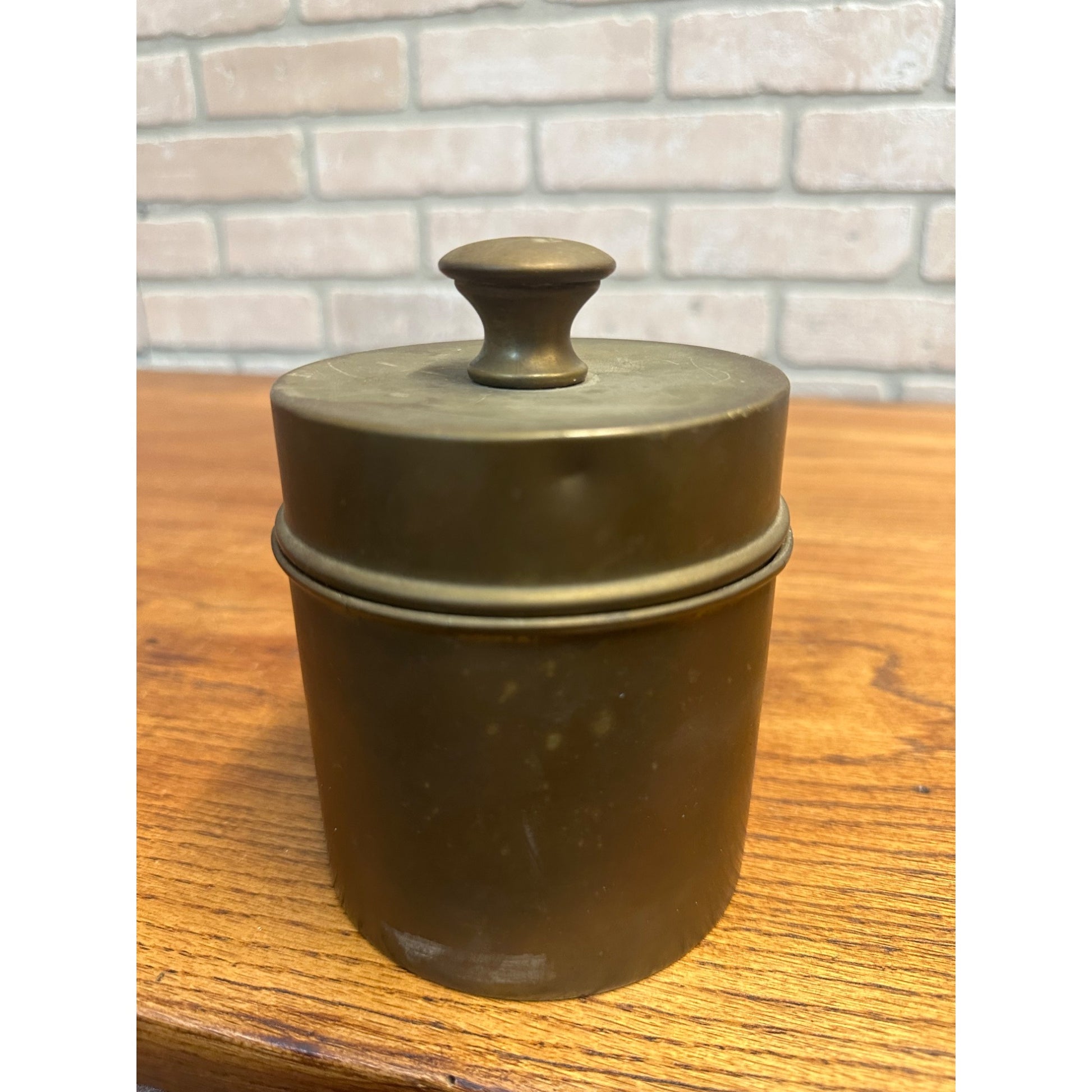 Vintage Copper Tobacco Lidded Humidor Cigar Smoking Tobacco by Farberware