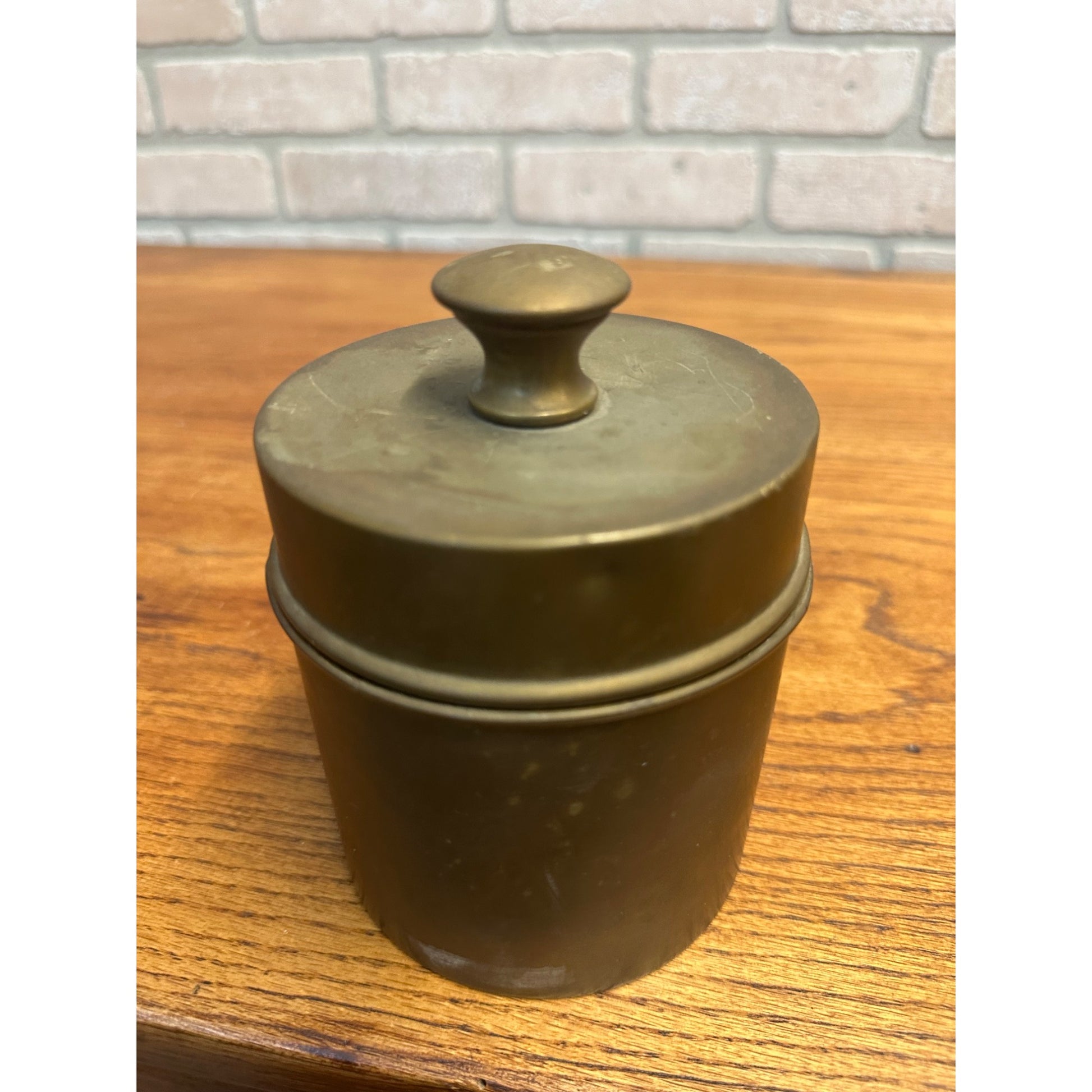 Vintage Copper Tobacco Lidded Humidor Cigar Smoking Tobacco by Farberware