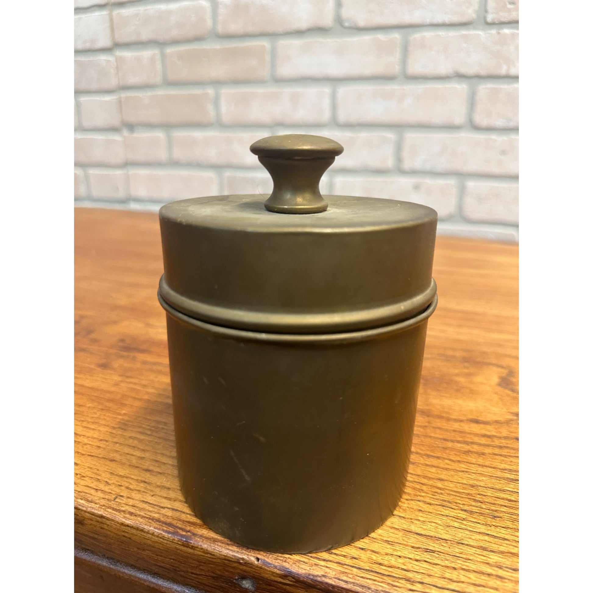 Vintage Copper Tobacco Lidded Humidor Cigar Smoking Tobacco by Farberware