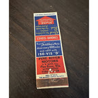 Vintage 1940s Pine River Motors Standard Oil Iso-Vis Advertising Matchbook Wis