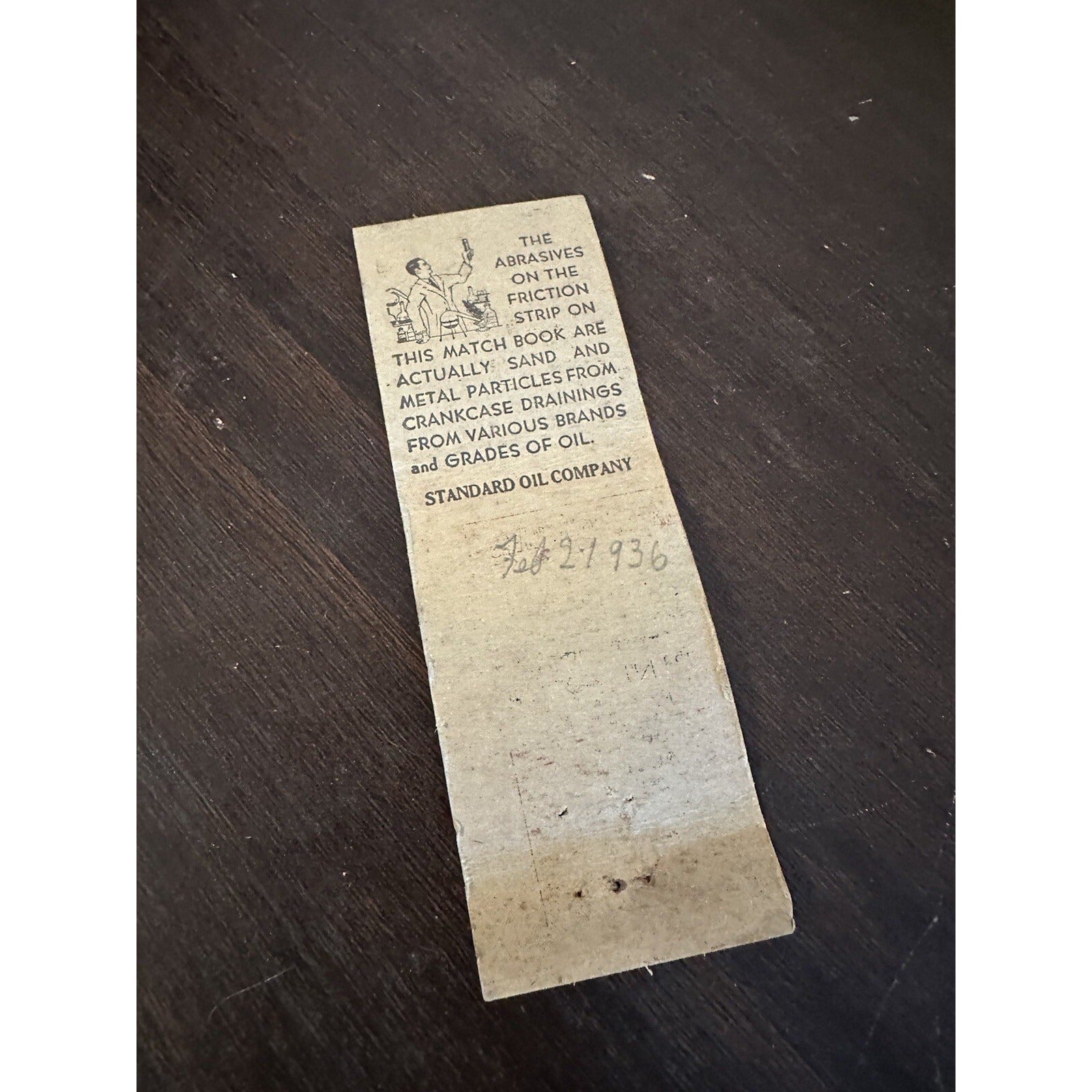 Vintage 1940s Pine River Motors Standard Oil Iso-Vis Advertising Matchbook Wis