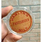RARE Vintage Hamlyn's Milk Dairy Bottle Cap Cover West Bend Wisconsin WI Wis