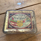 Antique Packers Tar Soap Tin The Packer Mfg Co New York Advertising Soap Box