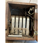 Antique 1890s Oak Telephone 5-Bar Magneto Ringer Box Old Phone Vintage