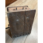 Antique 1890s Oak Telephone 5-Bar Magneto Ringer Box Old Phone Vintage
