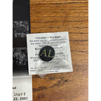 2001 Al McGuire Night Tribute Card & Pin Marquette Warriors Court Dedication SGA