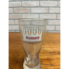 Vintage Hamm’s Beer Pilsner Glass 6-5/8" Tall White Crown Barware Sky Blue Waters