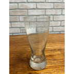 Vintage Hamm’s Beer Pilsner Glass 6-5/8" Tall White Crown Barware Sky Blue Waters