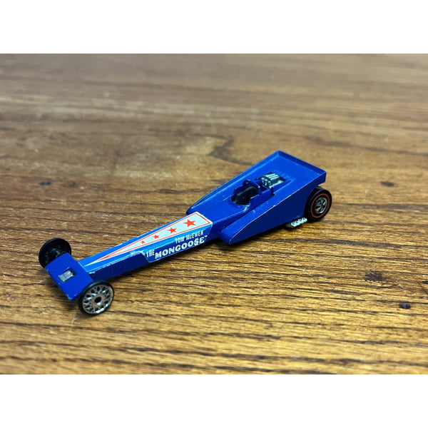 1971 Hot Wheels Redline Tom Mongoose McEwen Rear Engine Dragster - CLEAN