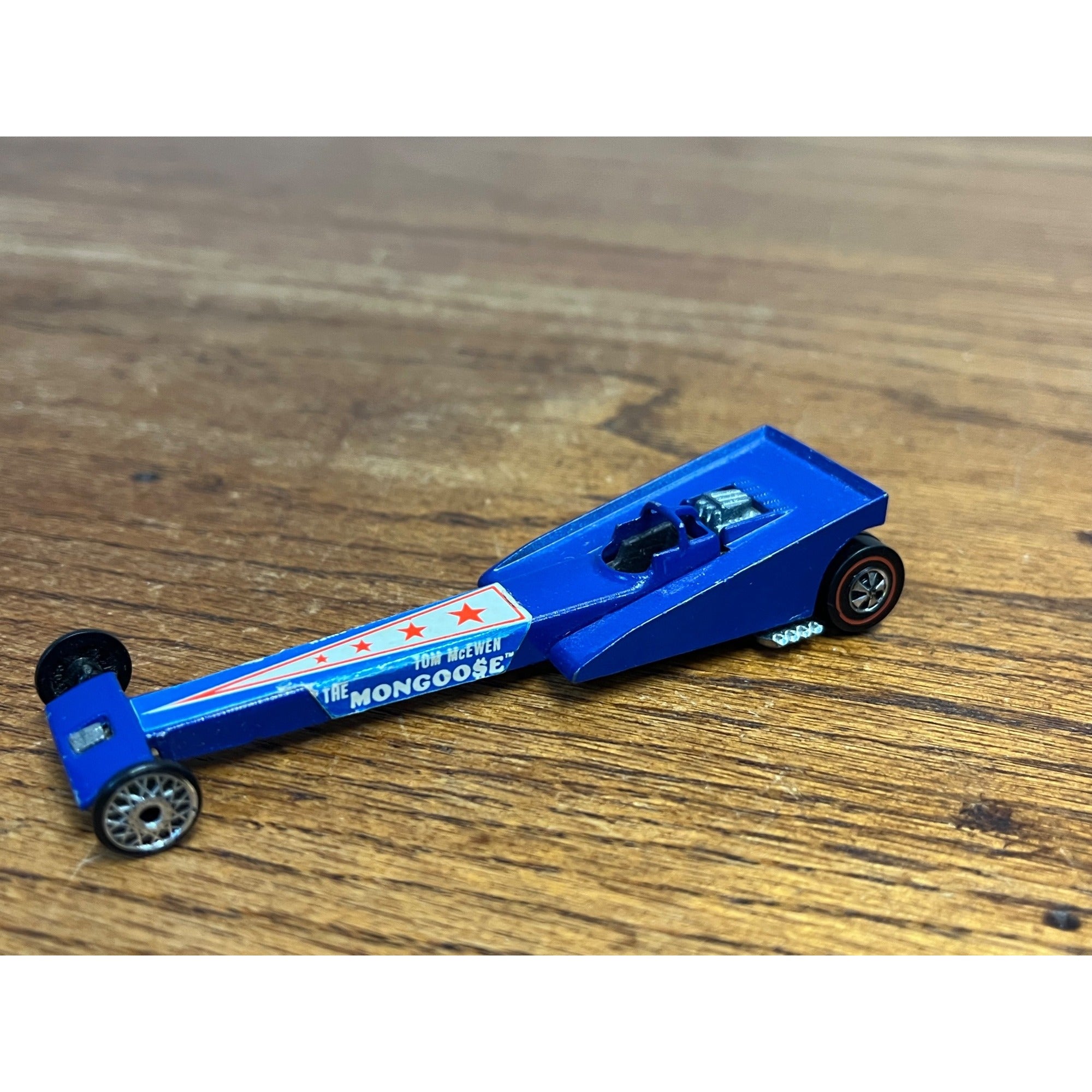 1971 Hot Wheels Redline Tom Mongoose McEwen Rear Engine Dragster - CLEAN