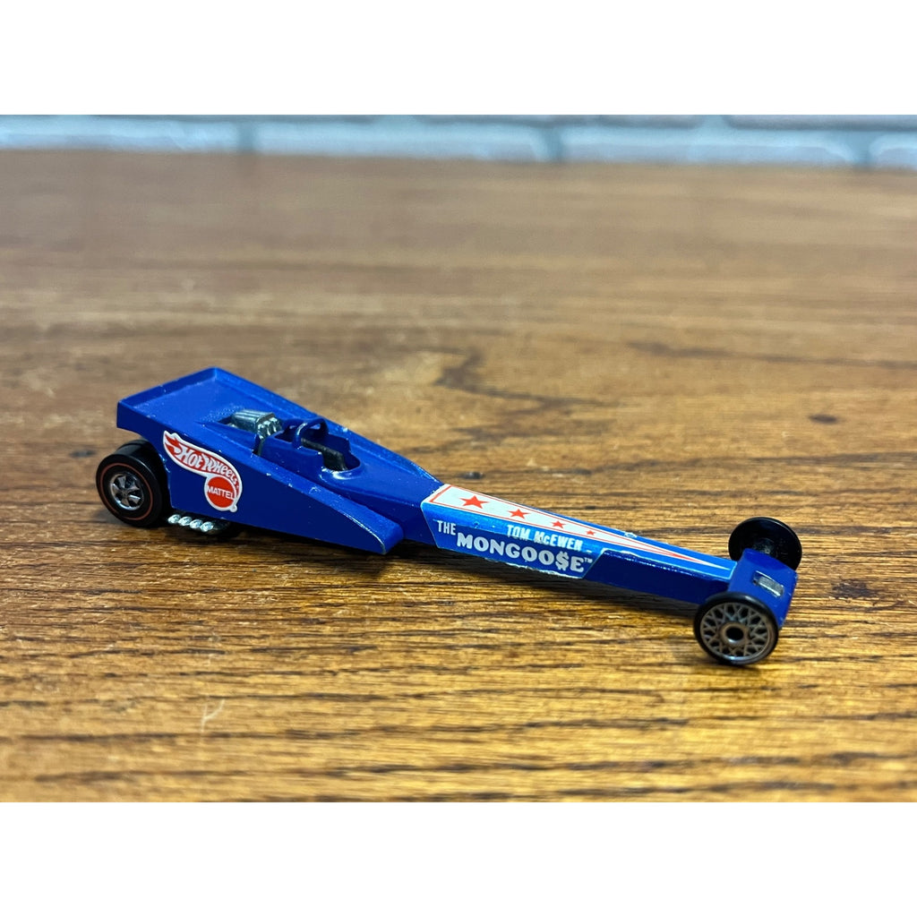 1971 Hot Wheels Redline Tom Mongoose McEwen Rear Engine Dragster - CLEAN