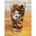 Vintage P.A.T. Ward Productions Inc. The Adventures of Rocky and Bullwinkle Drinking Glass