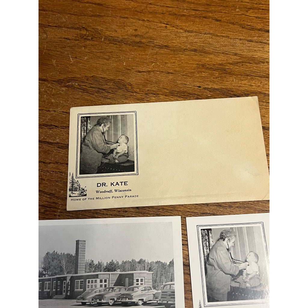 Vintage Woodruff Wisconsin Postcards Lot (4) Penny parade Lakeland Hospital
