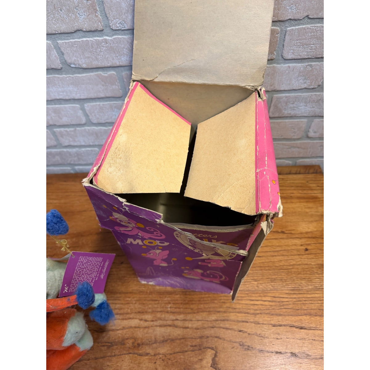 Moon Niks Plush Elephant Art Linkletter Stuffed Animal Knickerbocker w Box & Tag