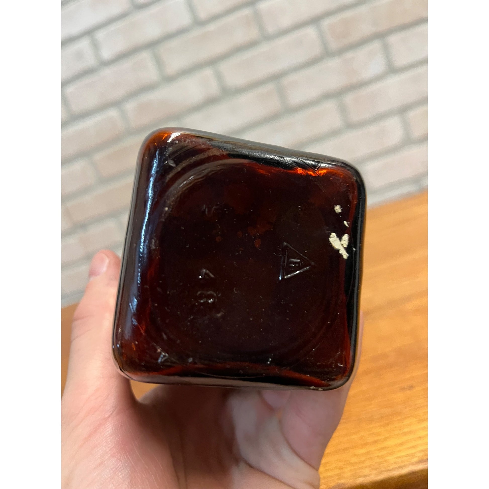 Antique 1913 Lash’s Bitters Tonic Laxative Paper Label Bottle Amber Brown