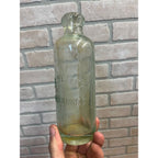 J.B. Reiter c1890s Milwaukee Wis Blue Soda Beer Bottle Blob Top Hutchinson