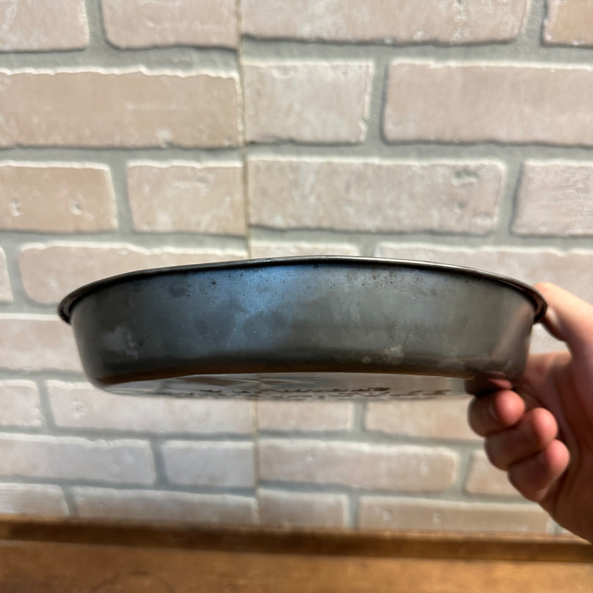 Vintage Advertising Py-o-My Pudding Cake Pie Plate Dish Tin Kitchen Decor