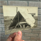 Vintage Jud North Dakota in 1905 Real Photo Postcard RPPC ND Empty Tent