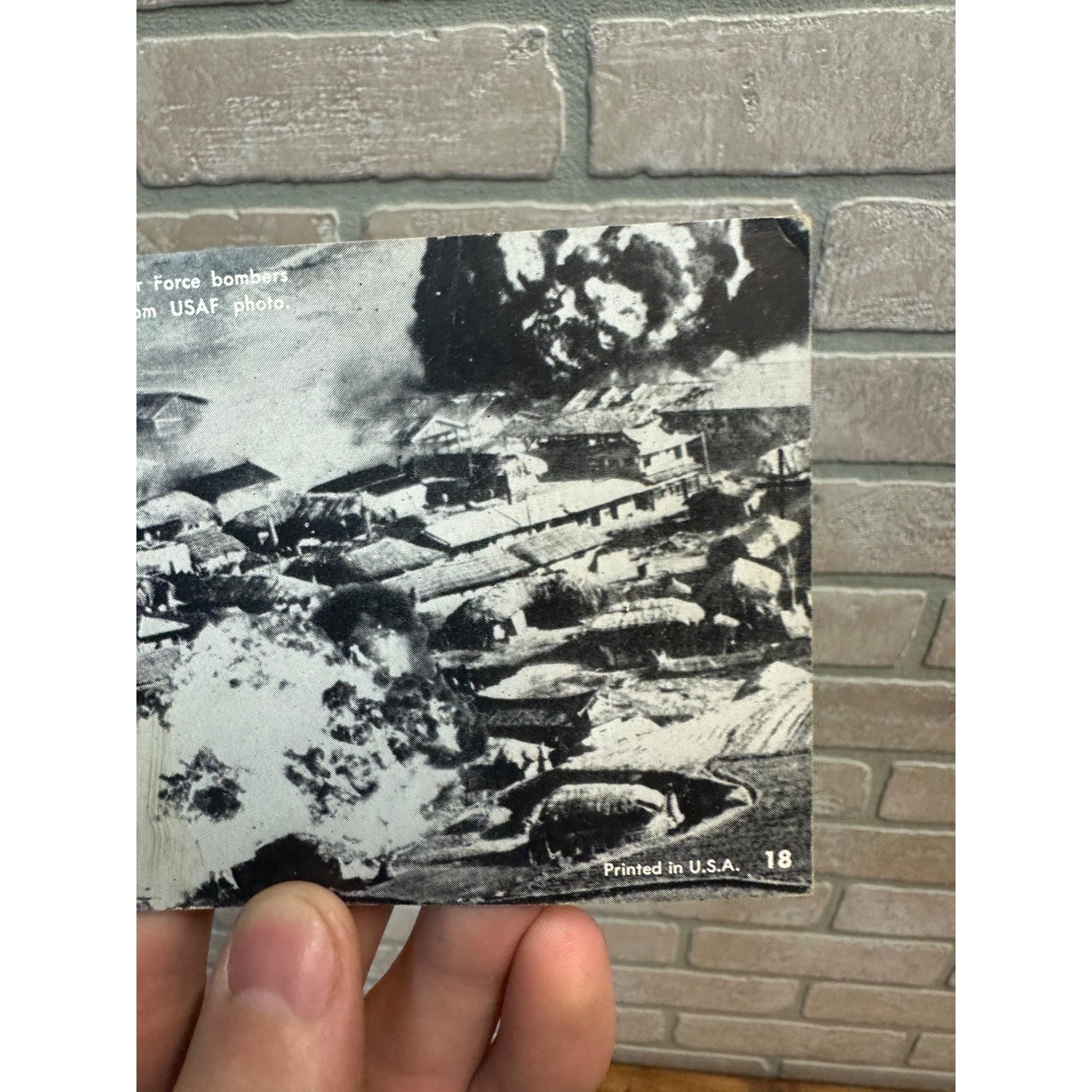 Action in Korea US Air Force USAF Bombers Vintage Postcard Korean War