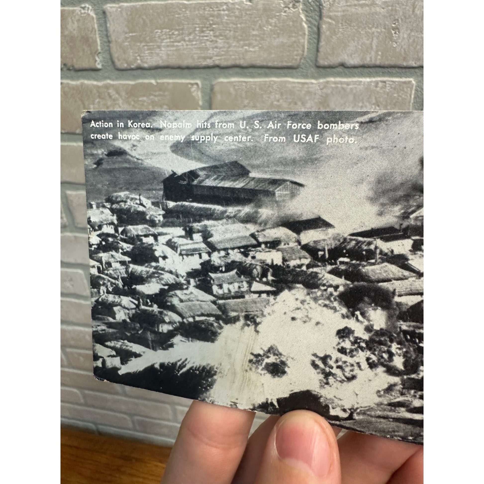 Action in Korea US Air Force USAF Bombers Vintage Postcard Korean War