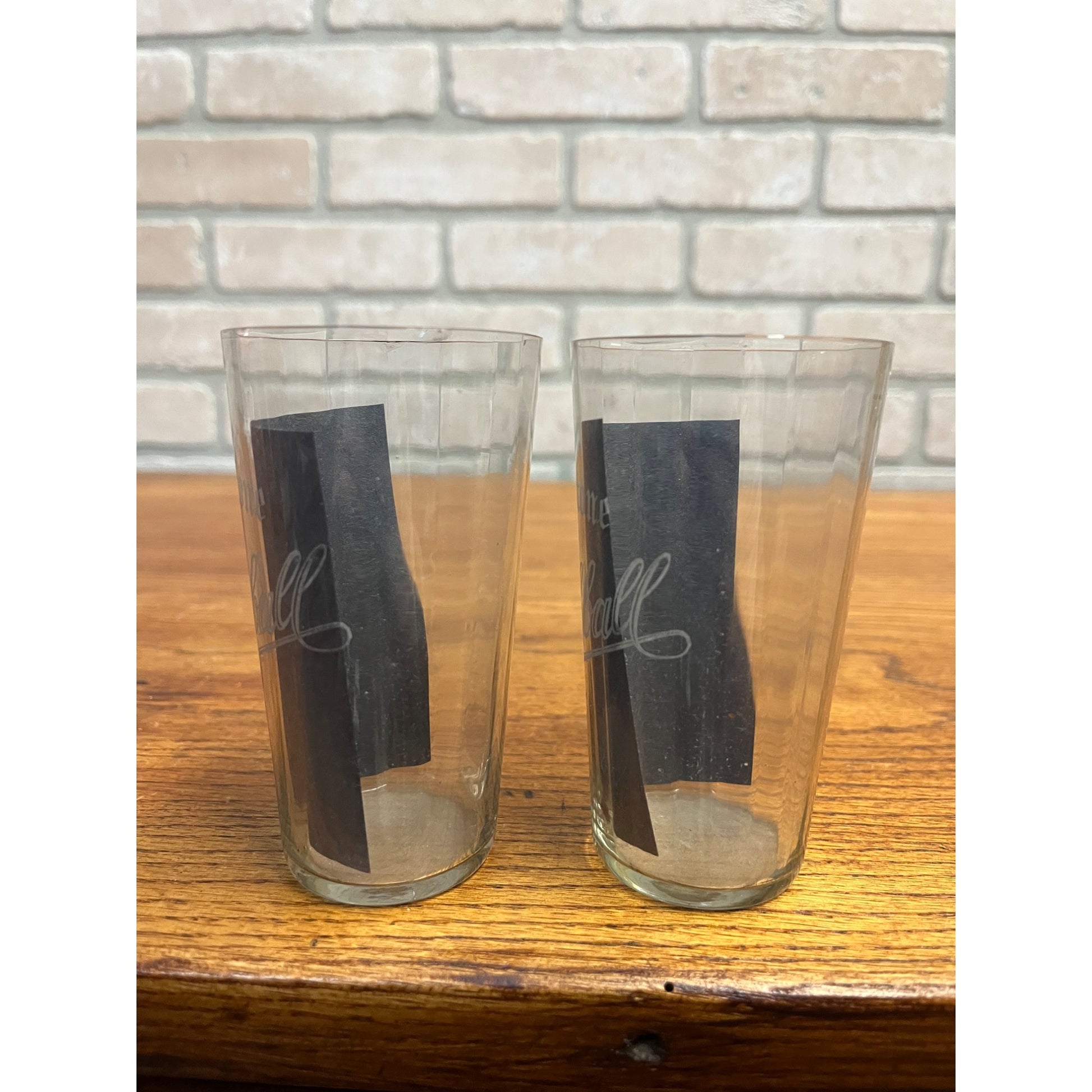Pre Pro Prohibition Whiskey Yellowstone Highball Etched Glass Taylor & Williams KY (2)