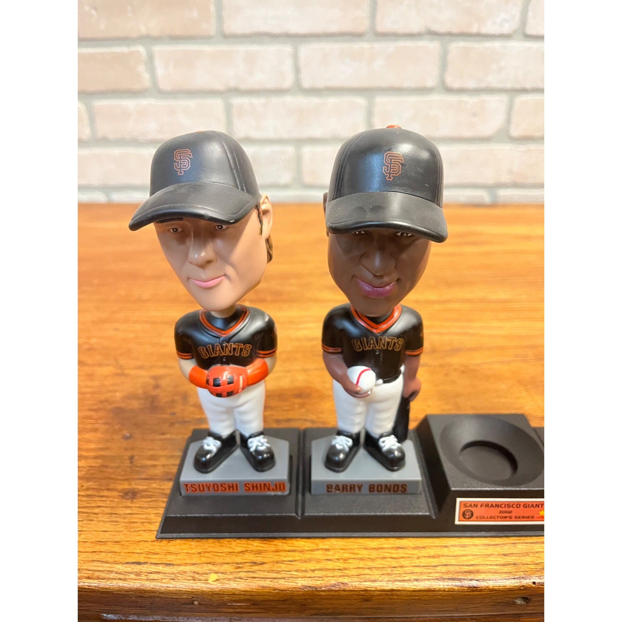 2002 San Francisco Giants MLB Bobblehead Set (4) Carl's Jr. -- Barry Bonds, Nenn