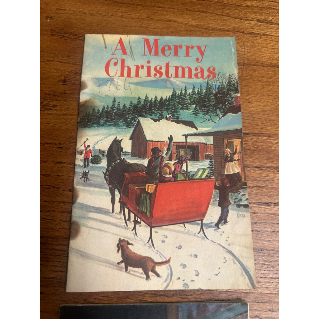 Vintage 1960s Merry Christmas Booklets Geo. Walter Brewing Co Beer Appleton Wis