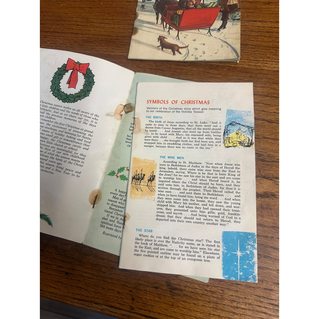 Vintage 1960s Merry Christmas Booklets Geo. Walter Brewing Co Beer Appleton Wis